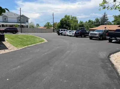 a parking lot with cars parked on the street at Peaceful 2 bed in Westminster in Westminster