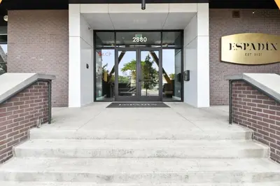 an entrance to a building with a revolving door at 2880 Enchanting Moroccan Oasis in Denver