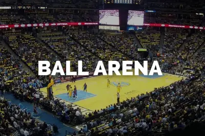 an overhead view of a basketball game in a stadium at Guest Suite With Kitchenette And A 5 star Location in Denver