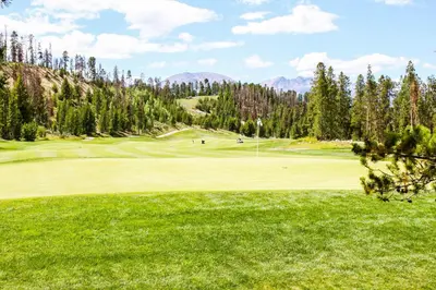 a view of a golf course with a green at Prospect Point Townhomes 202C in Frisco