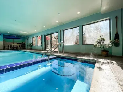 a large swimming pool in a house at #5075 Keystone in Keystone