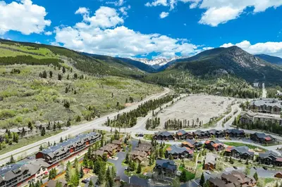 an aerial view of a resort in the mountains at #5072 Keystone in Keystone