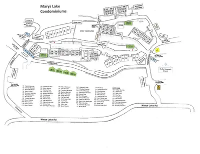 a map of the city of margaritas at Mount Acoma 38 Condo in Estes Park