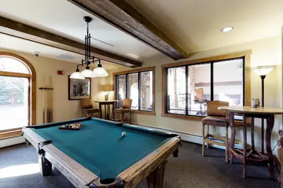 a billiard room with a pool table in it at Red Hawk 2276 in Keystone